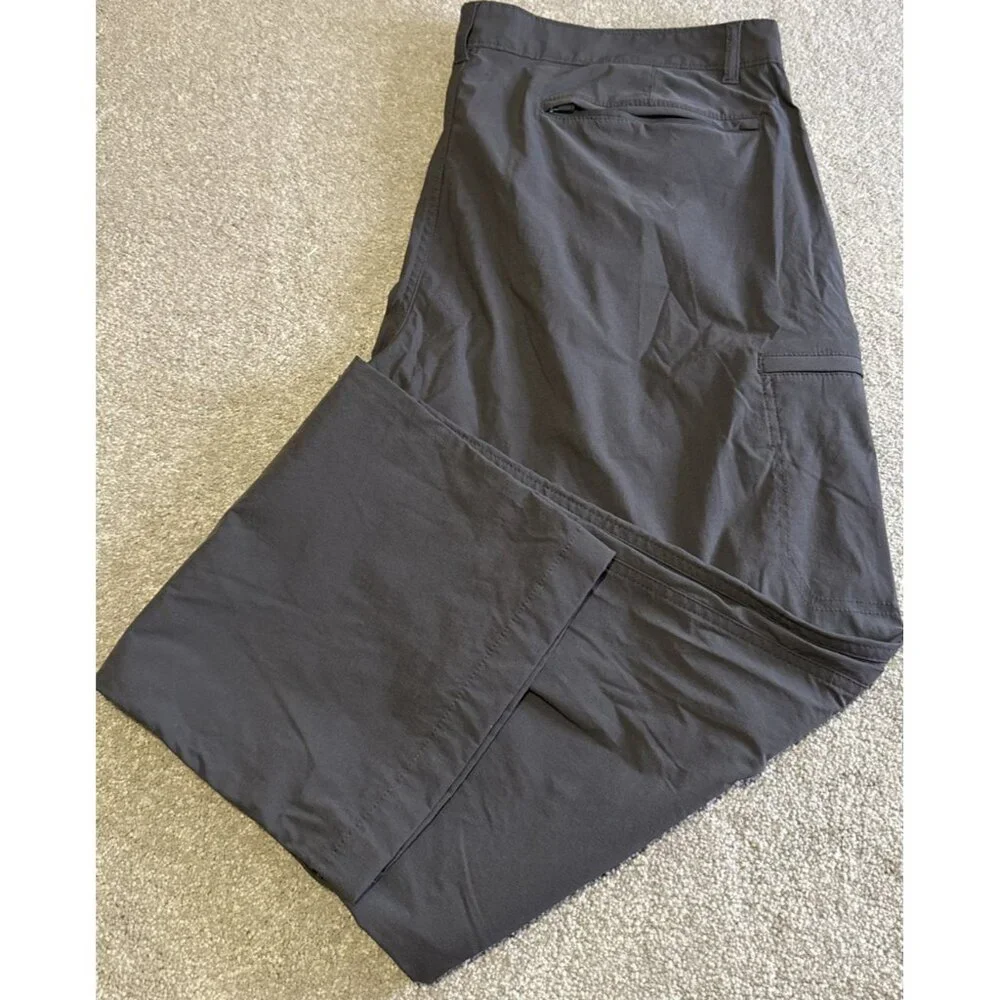 Unionbay LB Tech Pants Men's 40x34 Black Classic Fit Nylon Spandex Zip Pockets - Picture 1 of 15